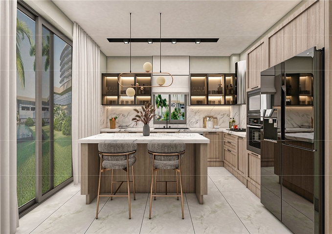 فيلا 5 + 1 في حي ارمينيك انطاليا