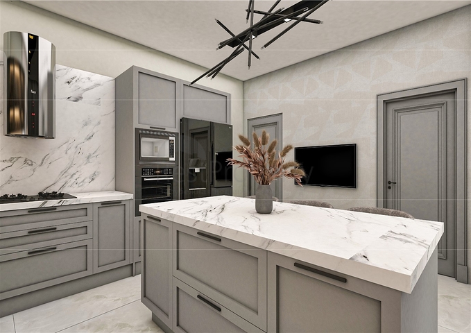 فيلا 5 + 1 في حي ارمينيك انطاليا