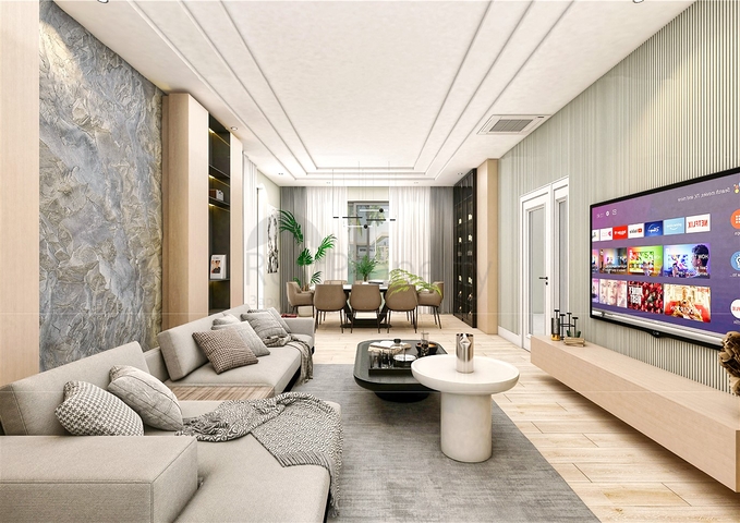 فيلا 5 + 1 في حي ارمينيك انطاليا