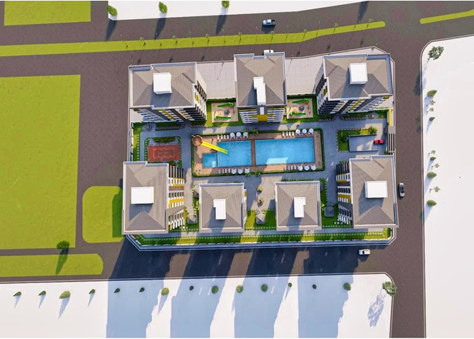 شقق 2+1 ، 3+1 و 4+1 في منطقة كيبيز - أنطاليا