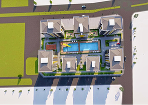 شقق 2+1 ، 3+1 و 4+1 في منطقة كيبيز - أنطاليا