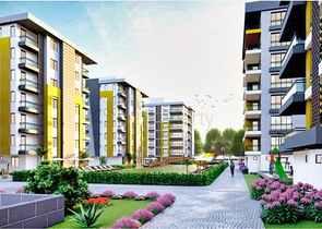 شقق 2+1 ، 3+1 و 4+1 في منطقة كيبيز - أنطاليا