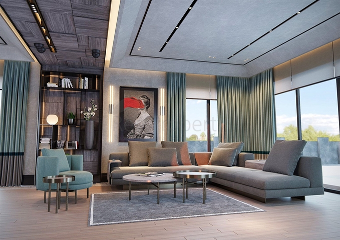 فيلا 6 + 1 في حي إرمينيك أنطاليا