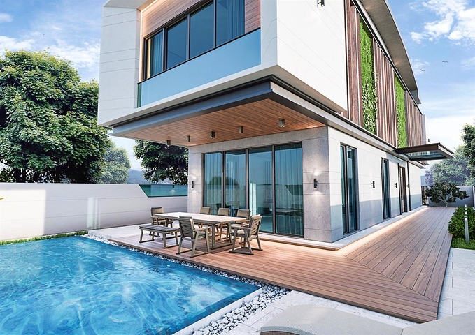 فيلا 6 + 1 في حي إرمينيك أنطاليا