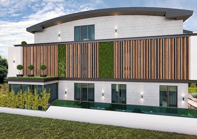 فيلا 6 + 1 في حي إرمينيك أنطاليا