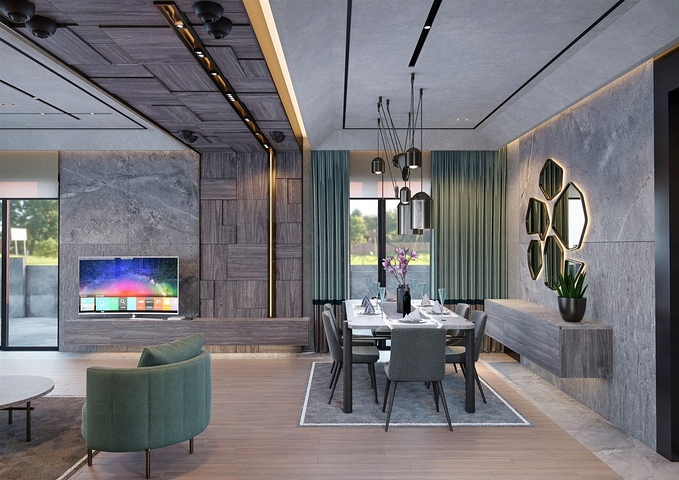 فيلا 6 + 1 في حي إرمينيك أنطاليا