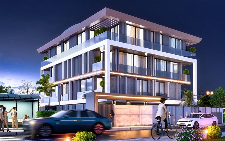 شقق 1+1 ، 2+1 و 3+1 في حي شيرينالي - أنطاليا 