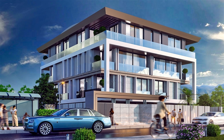 شقق 1+1 ، 2+1 و 3+1 في حي شيرينالي - أنطاليا 