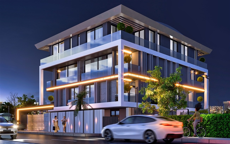 شقق 1+1 ، 2+1 و 3+1 في حي شيرينالي - أنطاليا 