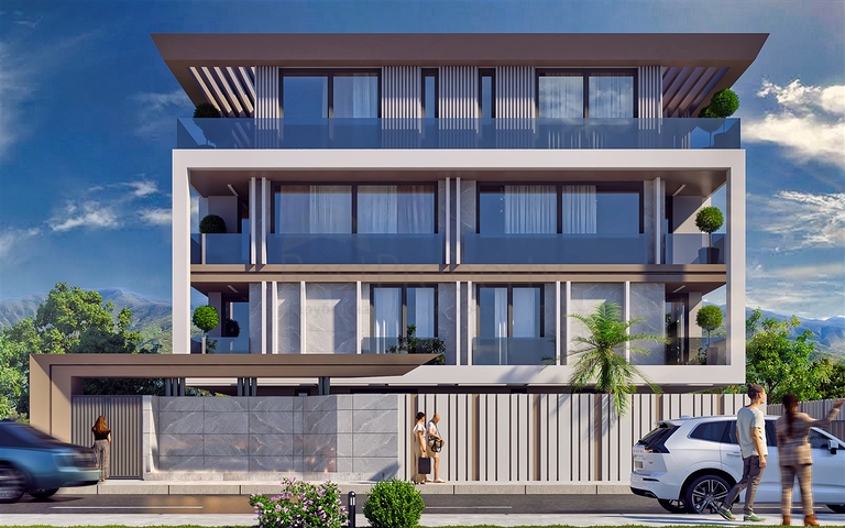 شقق 1+1 ، 2+1 و 3+1 في حي شيرينالي - أنطاليا 