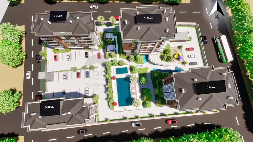 شقة 1+1 في كيبيز-منطقة أنطاليا