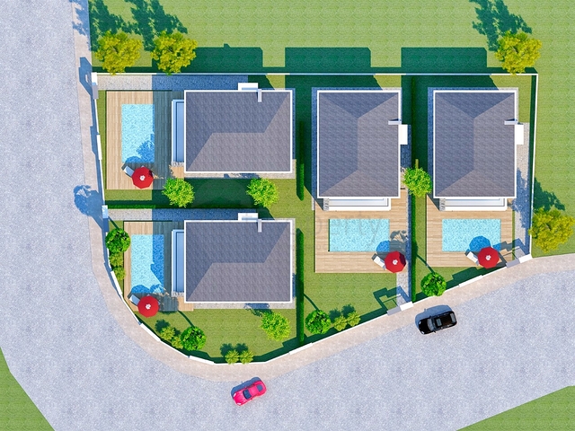 فيلا 4+1 في كيمير-منطقة أنطاليا