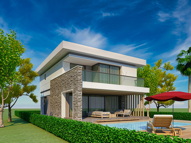 فيلا 4+1 في كيمير-منطقة أنطاليا