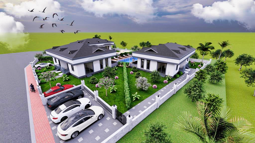 فيلا 3+1 في كيمير-منطقة أنطاليا