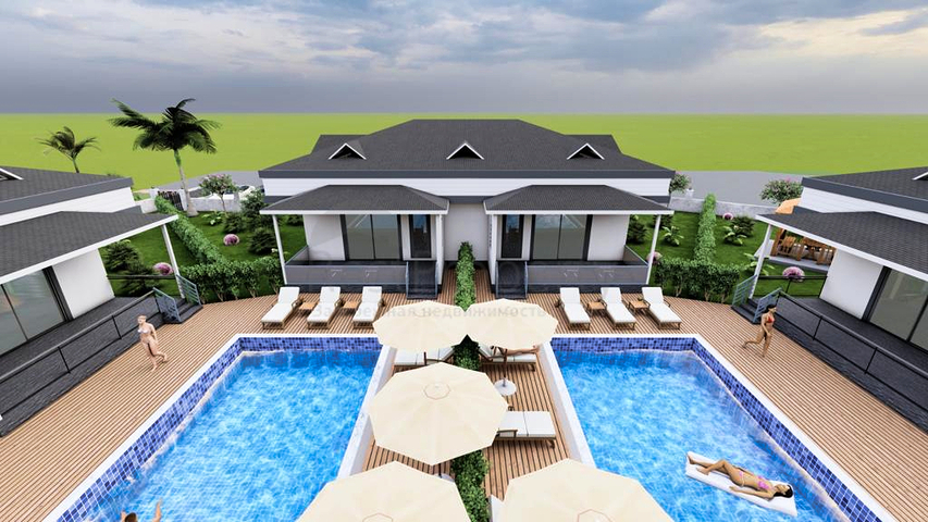 فيلا 3+1 في كيمير-منطقة أنطاليا