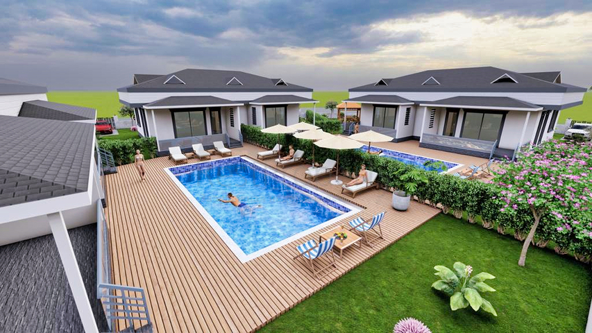 فيلا 3+1 في كيمير-منطقة أنطاليا