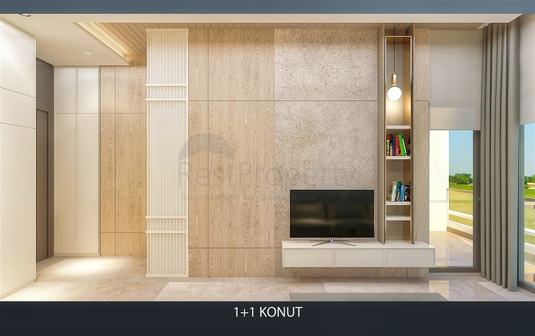 شقة 1+1 في التينتاس-منطقة أنطاليا 