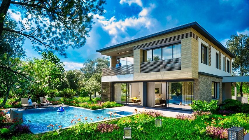 فيلا 4 + 1 في منطقة بيليك أنطاليا 