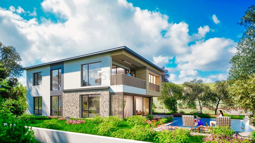 فيلا 4 + 1 في منطقة بيليك أنطاليا 