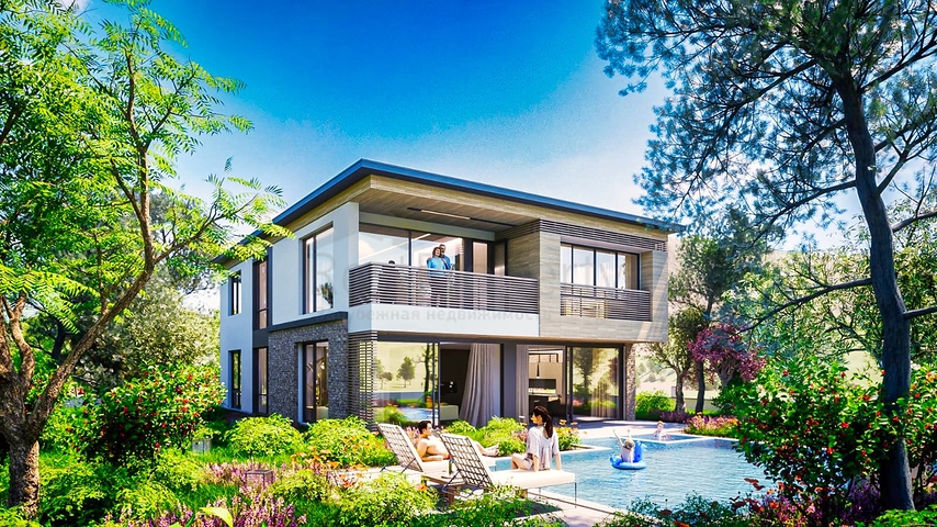 فيلا 4 + 1 في منطقة بيليك أنطاليا 