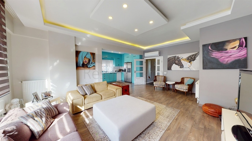 شقة دوبلكس 6 + 1 في حي أوندزالي - أنطاليا 