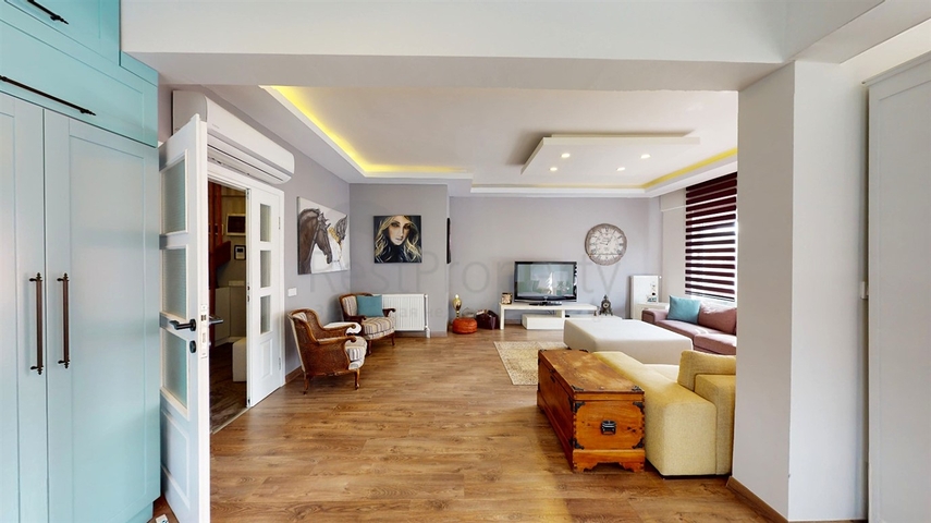 شقة دوبلكس 6 + 1 في حي أوندزالي - أنطاليا 