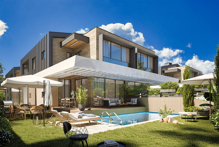 فيلا 4+1 في دوشيمالتي-منطقة أنطاليا