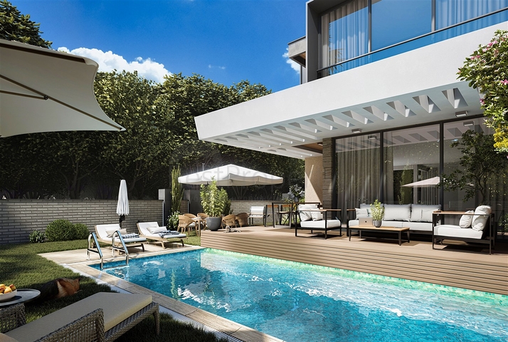 فيلا 4+1 في دوشيمالتي-منطقة أنطاليا