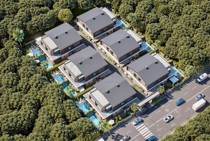 فيلا 4+1 في دوشيمالتي-منطقة أنطاليا