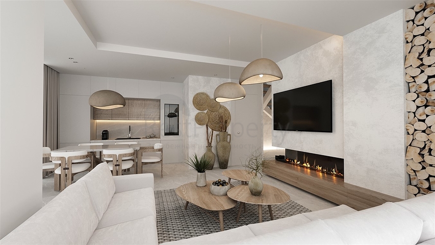 مشروع استثماري لفيلا 3 + 1 في منطقة بيليك - أنطاليا 