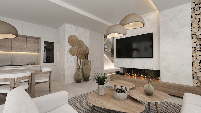 مشروع استثماري لفيلا 3 + 1 في منطقة بيليك - أنطاليا 