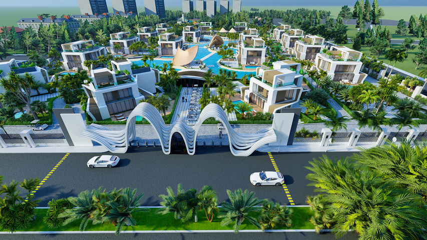 مشروع استثماري لفيلا 3 + 1 في منطقة بيليك - أنطاليا 