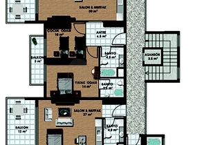 شقق فاخرة ومميزة في منطقة كاستل - ألانيا