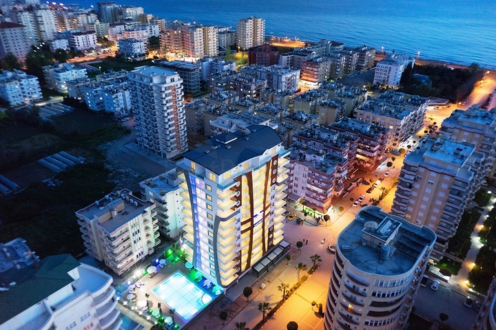 شقق فاخرة من قبل شركة البناء في منطقة محمودلار – ألانيا