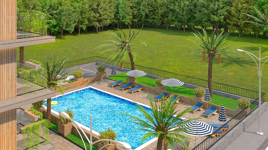 شقة 1+1 في التينتاس-منطقة أنطاليا 