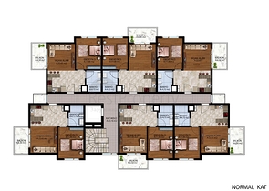 شقة 1+1 في التينتاس-منطقة أنطاليا 