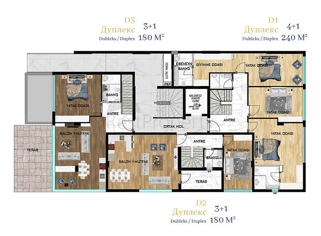 مشروع حصري في حي غورسو-أنطاليا 