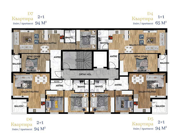مشروع حصري في حي غورسو-أنطاليا 