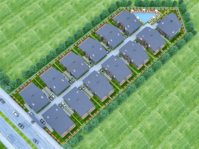 فيلا 4+1 في دوشيمالتي-منطقة أنطاليا 