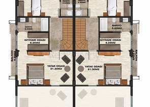 فيلا 4+1 في دوشيمالتي-منطقة أنطاليا 