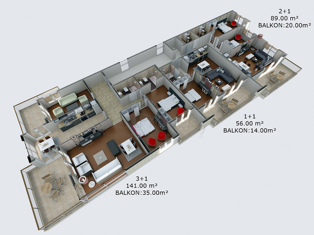 مجمع يضم شقق رائعة في كاستيل 