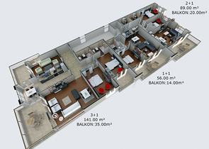 مجمع يضم شقق رائعة في كاستيل 