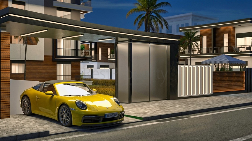 فيلات 3 + 1 في ألتينتاس - منطقة أنطاليا 