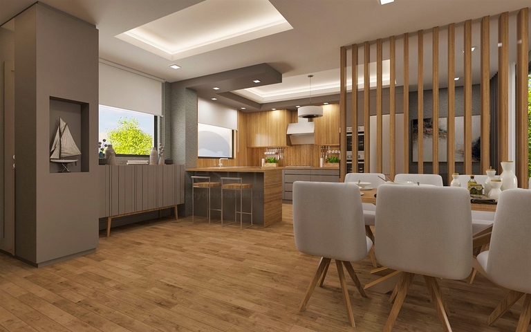 فيلات 3 + 1 في ألتينتاس - منطقة أنطاليا 