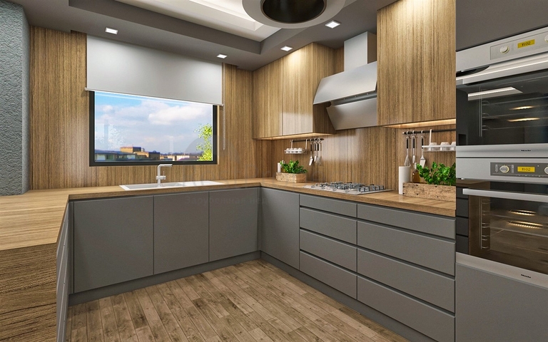 فيلات 3 + 1 في ألتينتاس - منطقة أنطاليا 