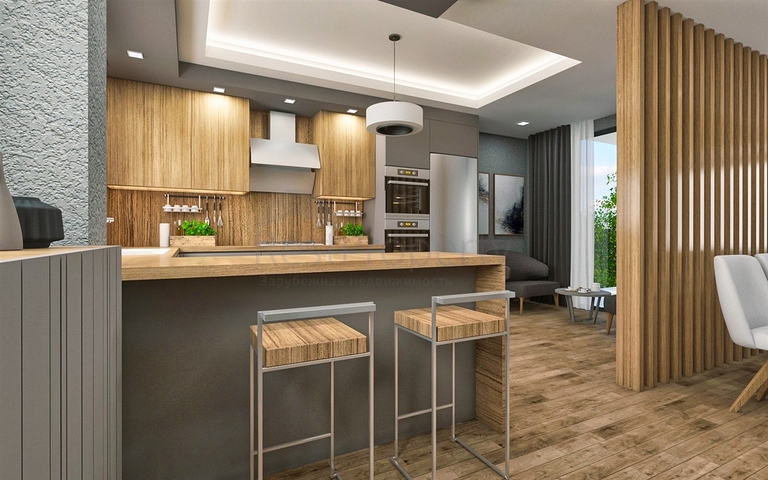 فيلات 3 + 1 في ألتينتاس - منطقة أنطاليا 