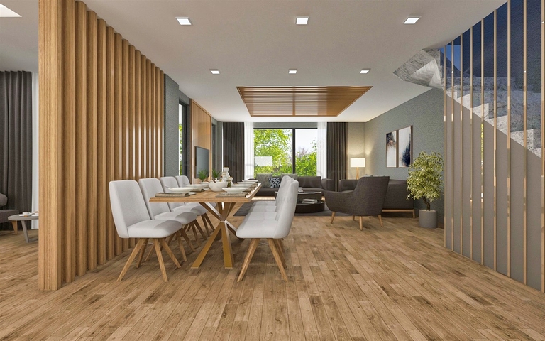 فيلات 3 + 1 في ألتينتاس - منطقة أنطاليا 