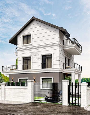 فيلا 4 + 1 في منطقة بيليك أنطاليا 