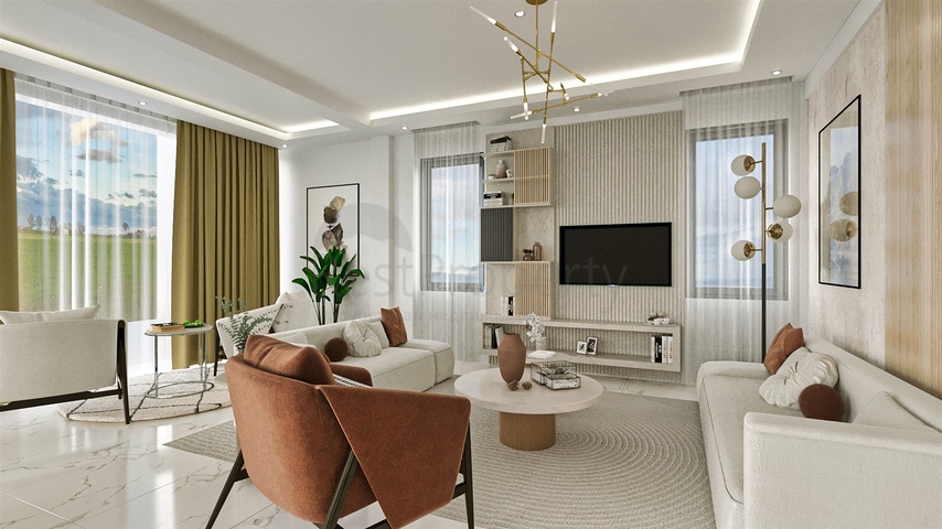 فيلا 4 + 1 في منطقة بيليك أنطاليا 