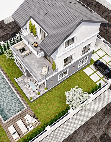 فيلا 4 + 1 في منطقة بيليك أنطاليا 